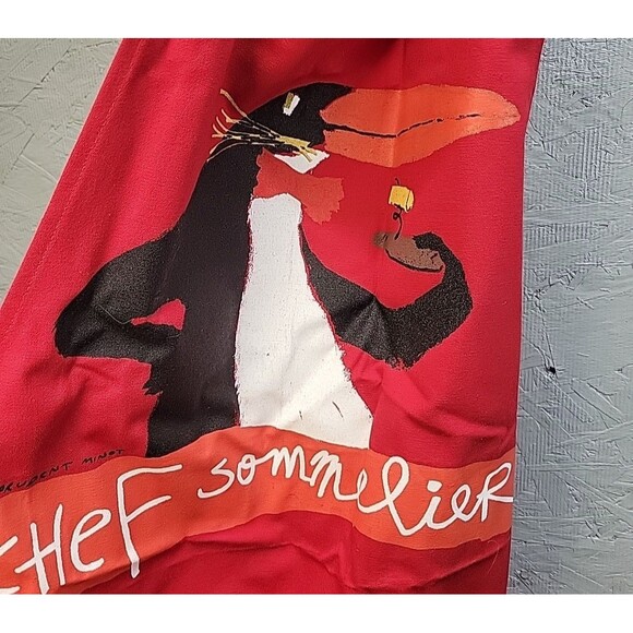 Alma Mater Chef‎ Sommelier kitchen Linen Apron NWT - Picture 3 of 6